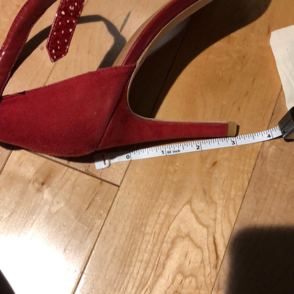 Joie red dotted sandals. 3” size 10. New - Picture 6 of 8